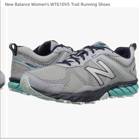 New Balance 610v5 trail running shoe sneakers Gray nSilver 8B - Picture 11 of 12